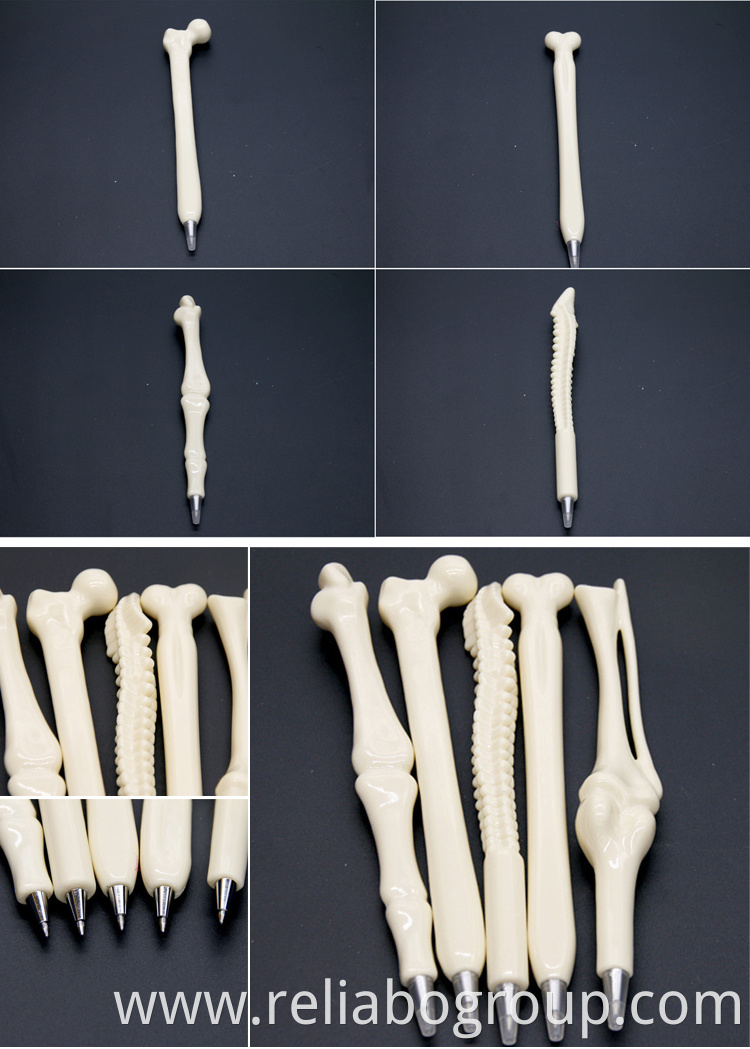 Reliabo China Online Selling Custom Shape Bone Spine Ball Pen